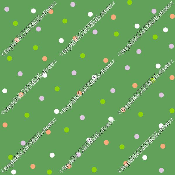 Dots in green