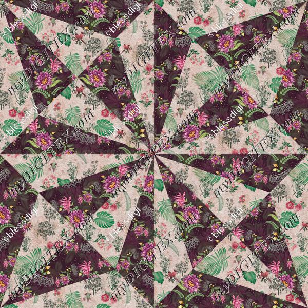 geometric floral