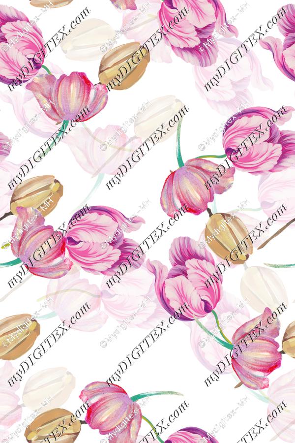 Florals - fabric pattern design D052541 - MyDigitex