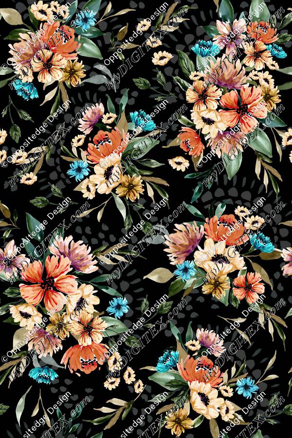 Daphnie Floral Garden - Dark