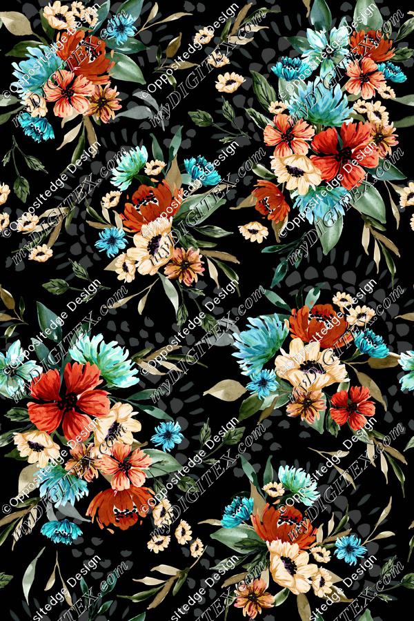 Daphnie Floral Garden V03 - Dark