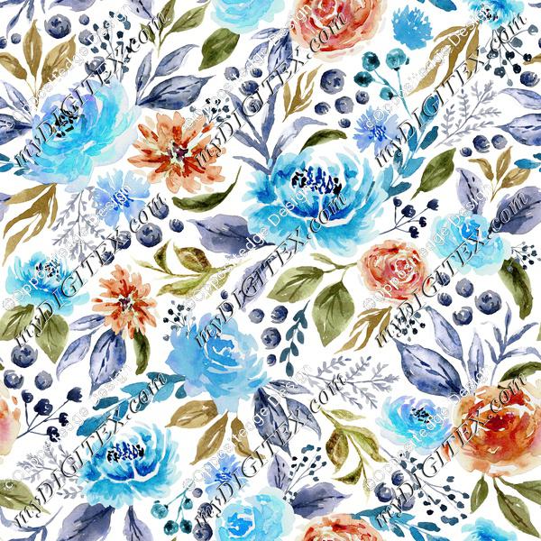 Floral Watercolor Garden V01 Rev