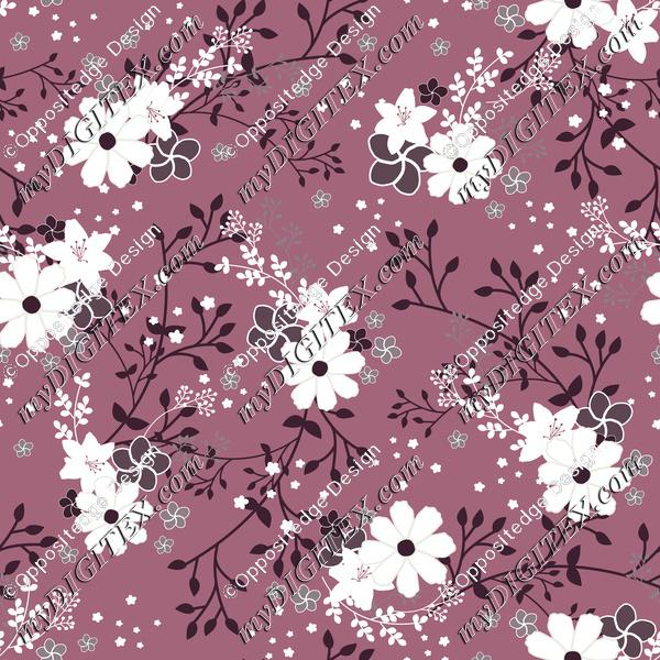 Magenta Floral Garden-Rev01