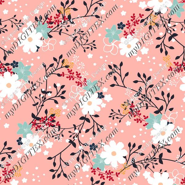 Pastel Pink Floral Garden-01