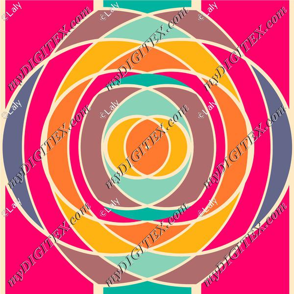 Circles in retro colors