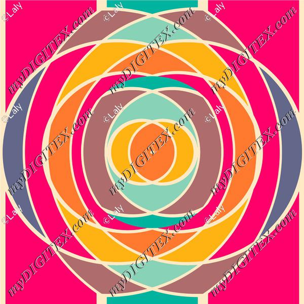 Circles in retro colors