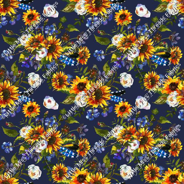 Clucker Sunflower Navy