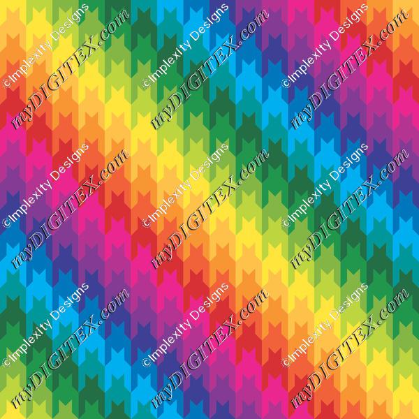 Rainbow Houndstooth