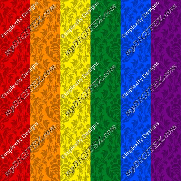 Pride Flag Damask