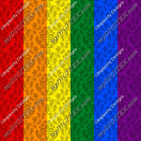 Pride Flag Damask