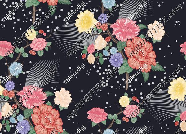 abstract floral pattern