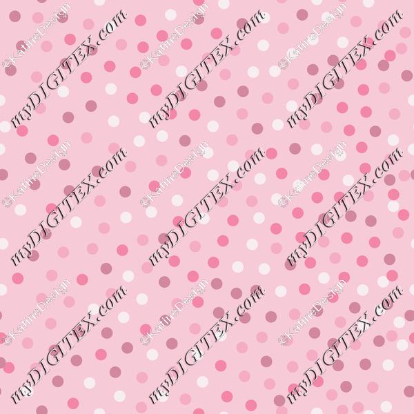 Ombre pink polka dot fabric. Dotted textile