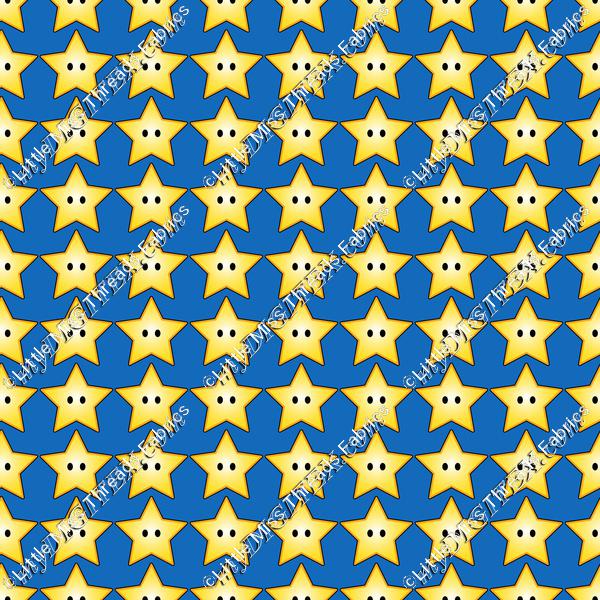 Super Mario Stars Blue