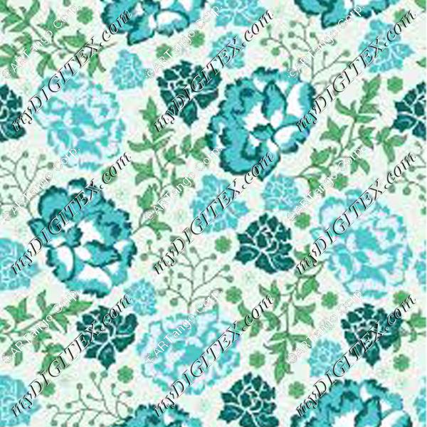 Green Floral Pattern