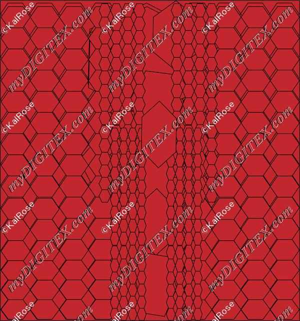 Snake Skin Red