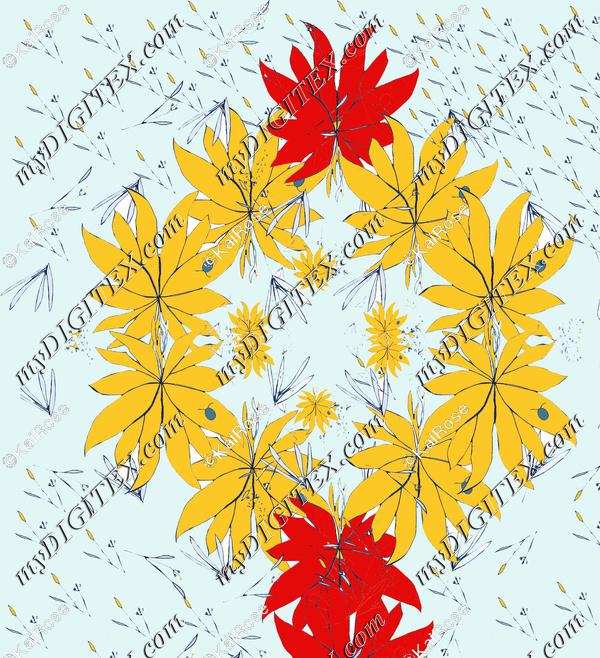 Unity Song (crossed) Pattern Yellow-Org