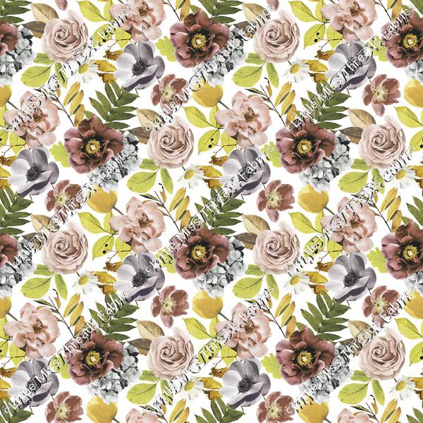 Autumn Garden Small White