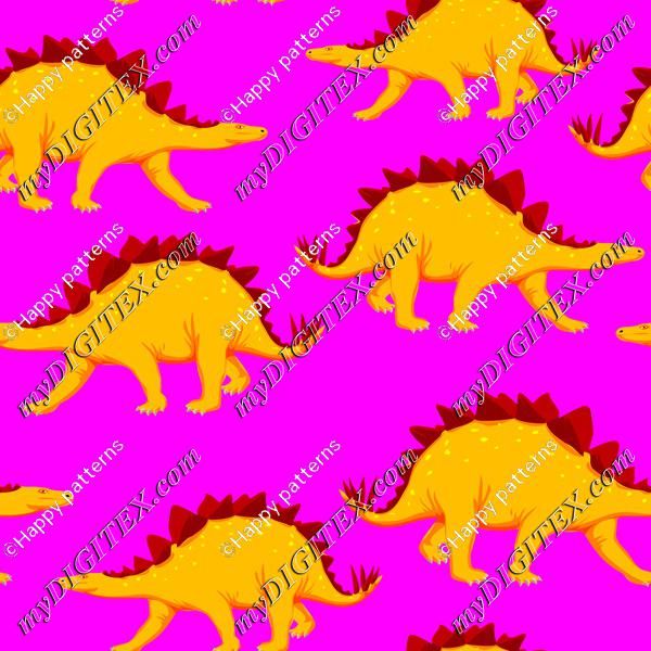 Dinosaurs, Dinosaur, Trex, T-rex, yellow pink