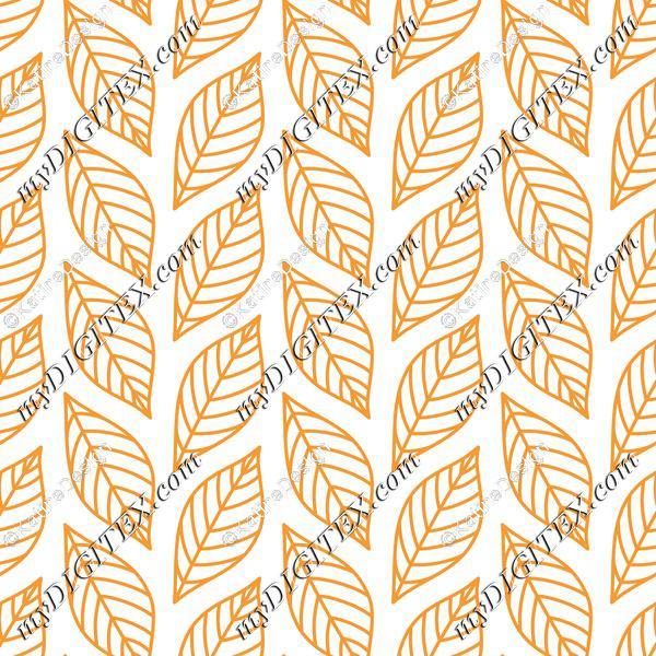 Autumn leaves outline on white background