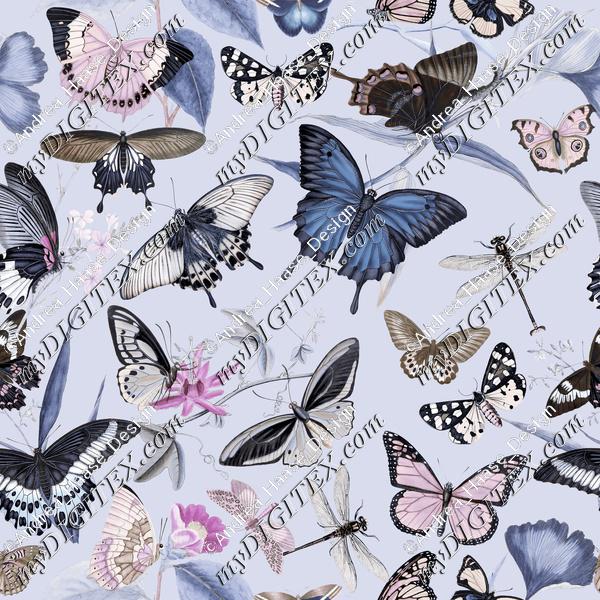 Pastel Vintage Butterflies