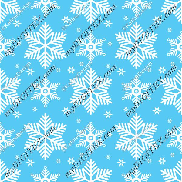 Snowflakes blue