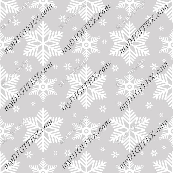 Snowflakes grey