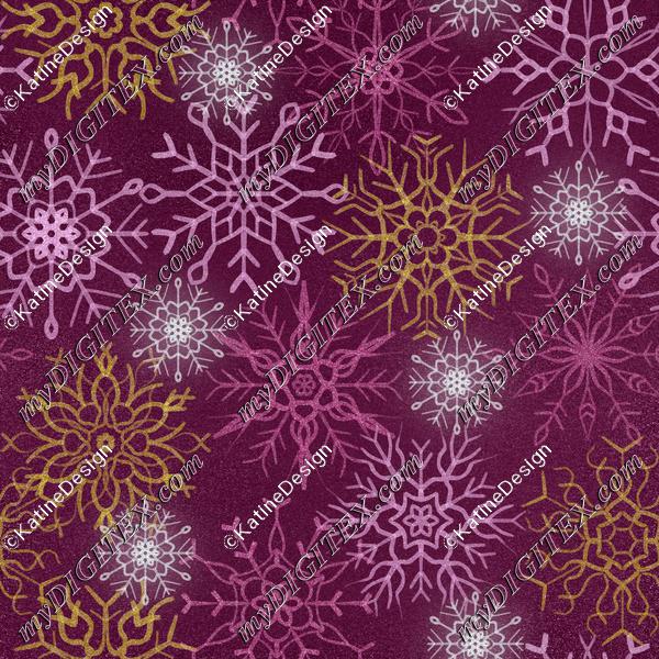 Snowflake burgundy