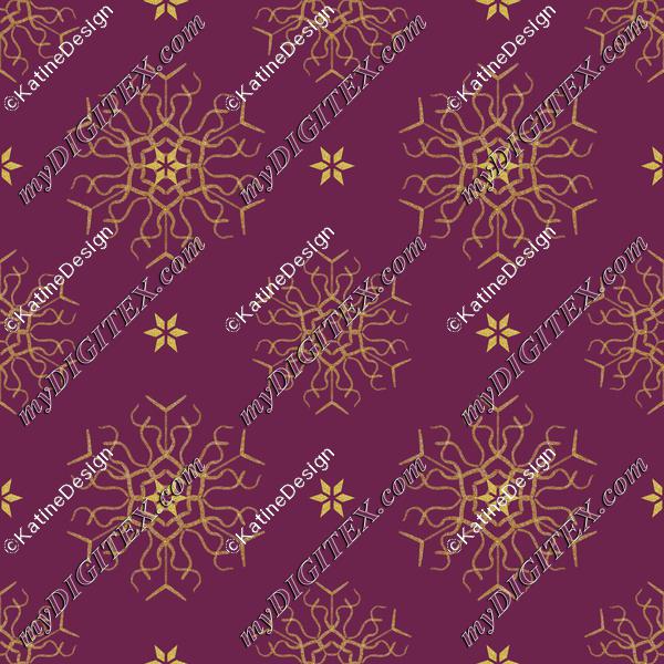 snowflake burgundy gold2