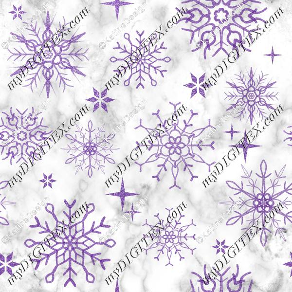Snowflake marble