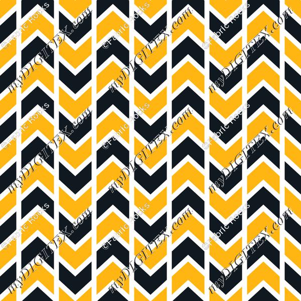 Pittsburgh Chevron Stripes