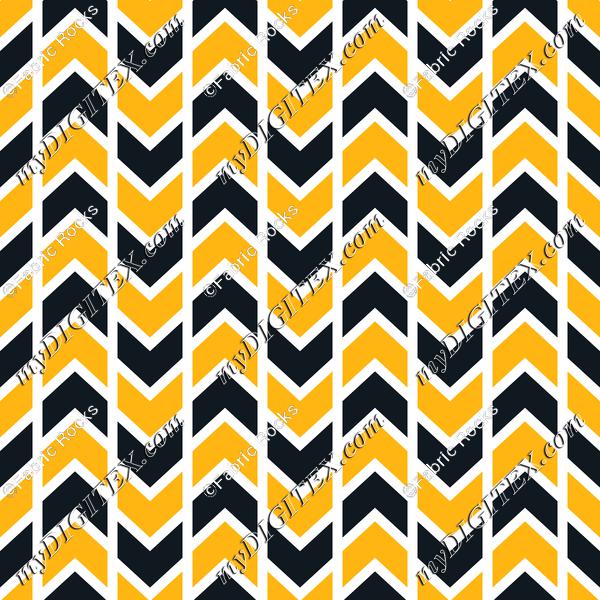 Pittsburgh Chevron Stripes