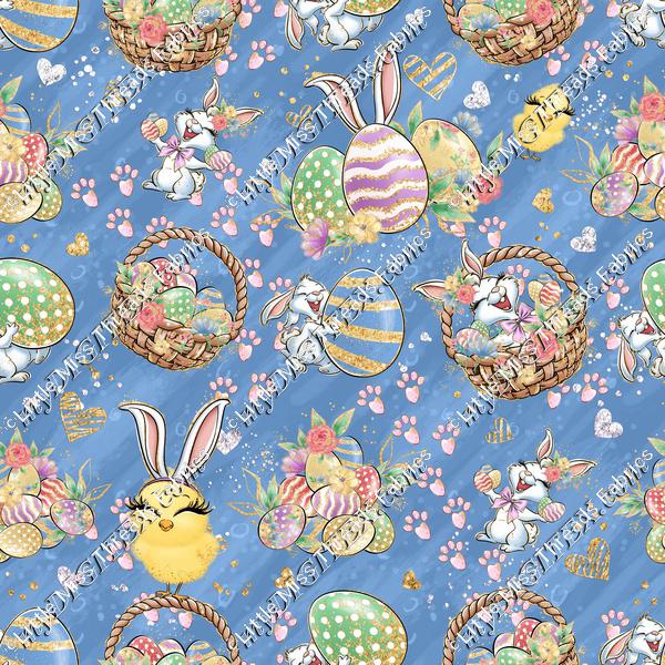 Bunny Fun Dark Blue