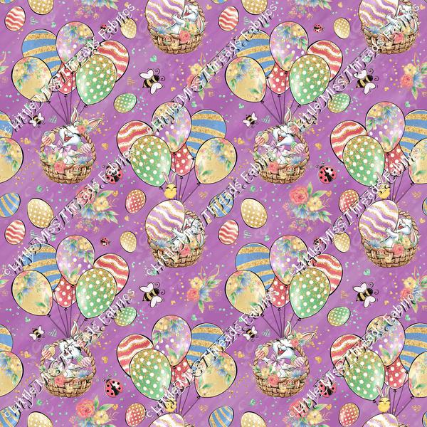 Bunny Fun Purple 30x30cm