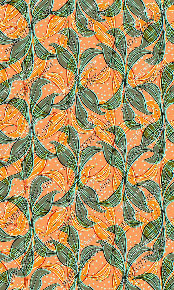 tropical leaves print