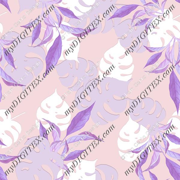 lavender leaves print