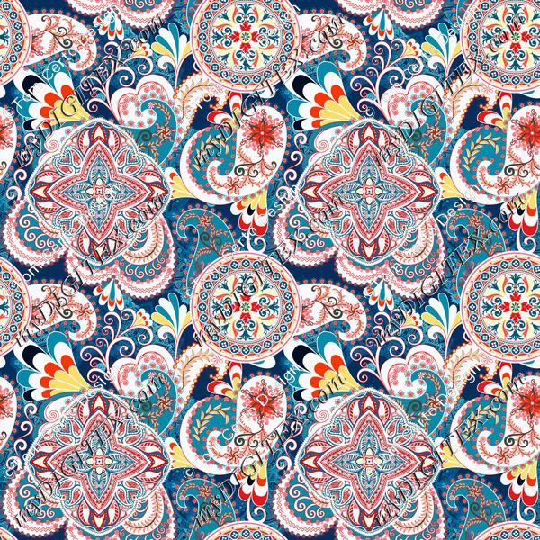 Paisley floral