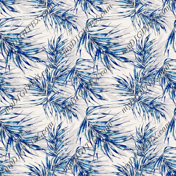 Classic blue leaves