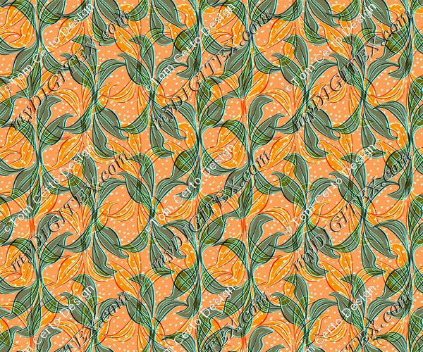 Tropical leaves print