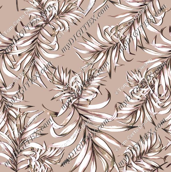 Tropical leaves print