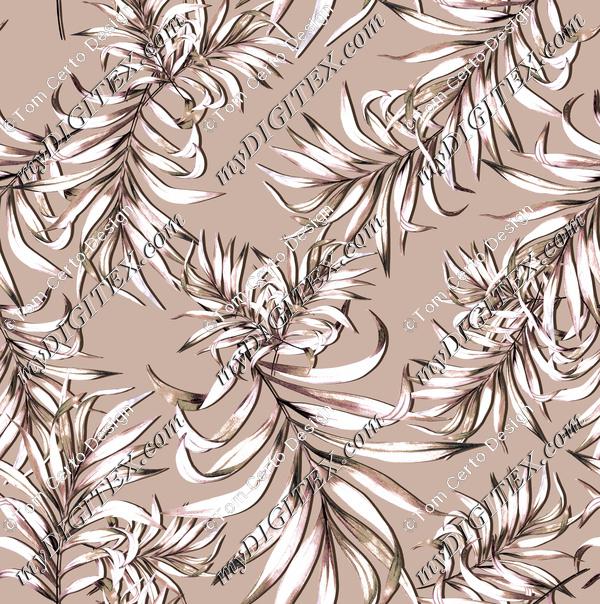 Tropical leaves print