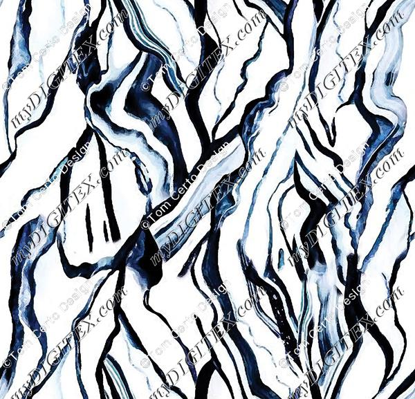 marble texture print dark blue
