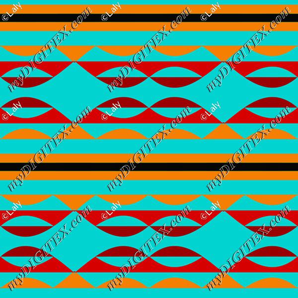 Shapes on a blue background