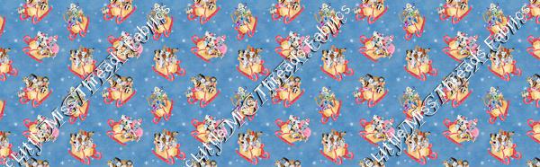 Disney Christmas Characters Blue