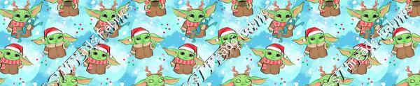 Yoda Christmas Blue