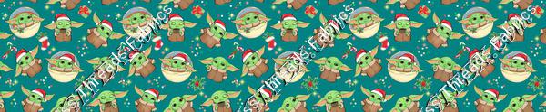 Yoda Christmas Teal
