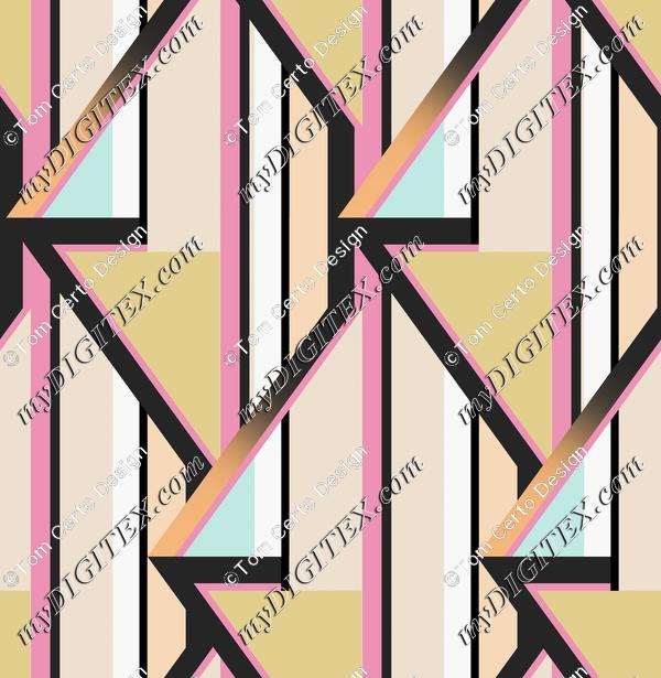 Retro Geometric Print