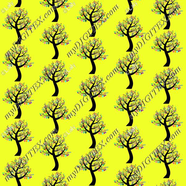 Love tree pattern