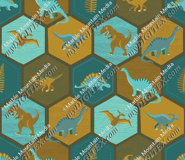 Dinosaur Hex - Brown