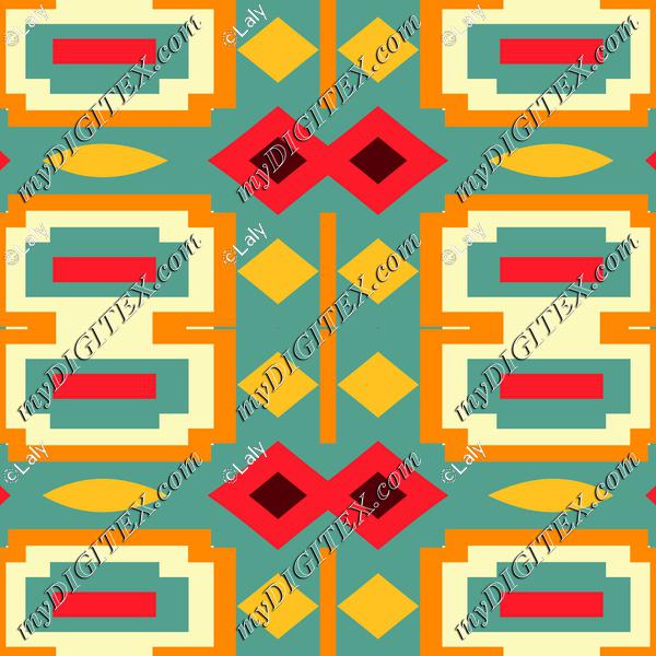 Shapes in retro colors