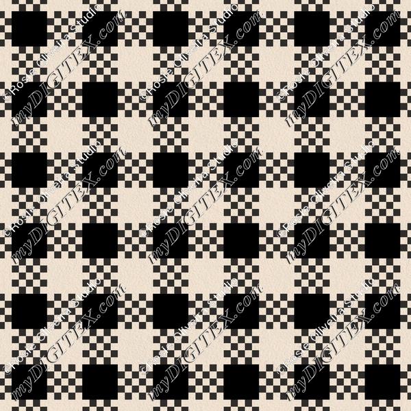 ROSGinghamPatternBlack100%